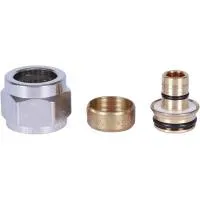 STOUT SFC-0026-162612 Фитинг компрессионный евроконус для труб PEX-AL-PEX 16х2,6х1/2