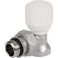 STOUT SVR Клапан SVR-2102-100015 ручной терморегулирующий угловой 1/2" (с дополнительным уплотнением)