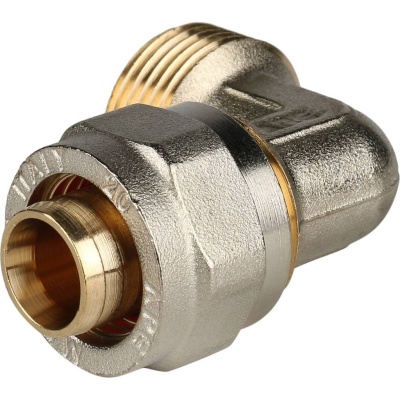 фото STOUT SFS-0006-001216 Угольник-переходник с наружной резьбой для металлопластиковых труб винтовой