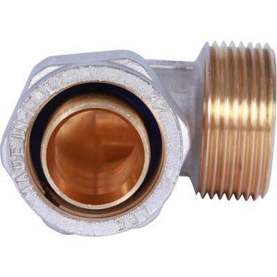 фото STOUT SFS-0006-001216 Угольник-переходник с наружной резьбой для металлопластиковых труб винтовой