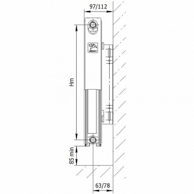 фото Стальной радиатор Lemax Compact Valve тип 22 300