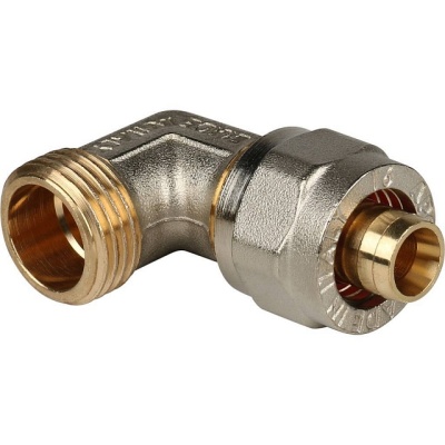фото STOUT SFS-0006-001216 Угольник-переходник с наружной резьбой для металлопластиковых труб винтовой