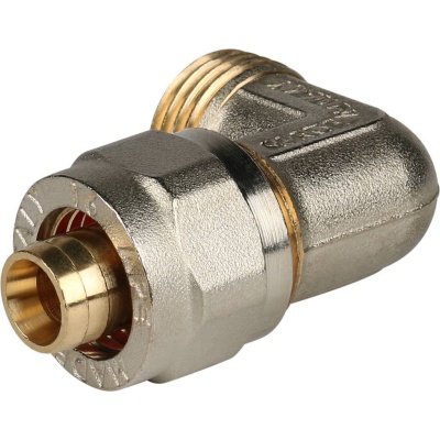 фото STOUT SFS-0006-001216 Угольник-переходник с наружной резьбой для металлопластиковых труб винтовой