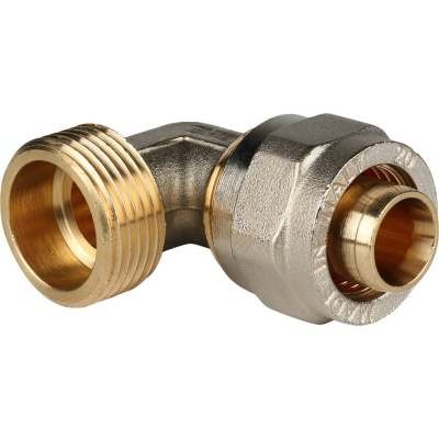 фото STOUT SFS-0006-001216 Угольник-переходник с наружной резьбой для металлопластиковых труб винтовой