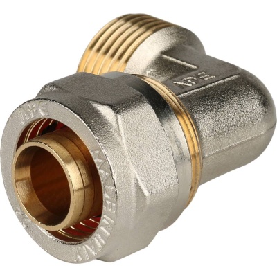 фото STOUT SFS-0006-001216 Угольник-переходник с наружной резьбой для металлопластиковых труб винтовой