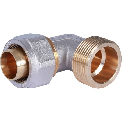 фото STOUT SFS-0006-001216 Угольник-переходник с наружной резьбой для металлопластиковых труб винтовой