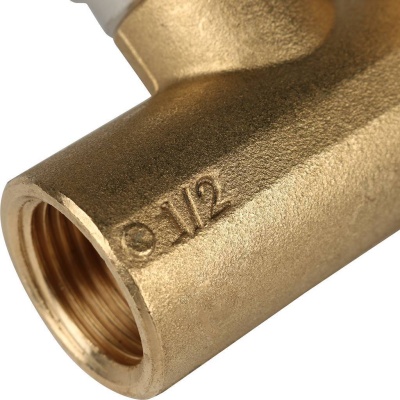 фото STOUT SFP-0012-001216 Угольник настенный с креплением удлинённый для металлопластиковых труб прессовой