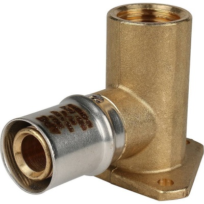 фото STOUT SFP-0012-001216 Угольник настенный с креплением удлинённый для металлопластиковых труб прессовой